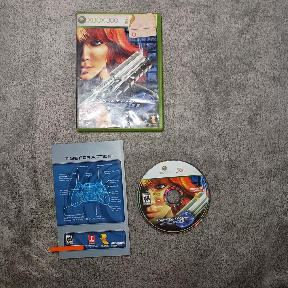 Perfect Dark Zero Xbox 360 Video Game Complete In Box CIB Tested